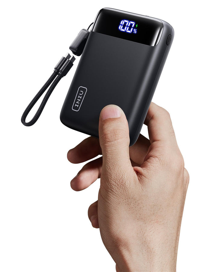 INIU Power Bank, Ultra Klein 20000mAh 22.5W Schnellladefunktion Power Bank, USB-C In&Out Externe Han