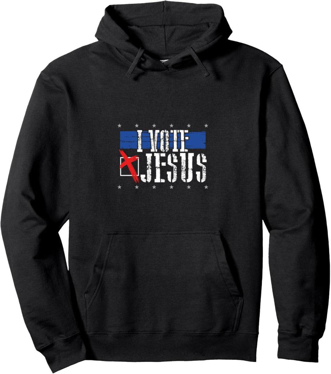 Ich stimme Jesus Stimmzettel überprüft - lustiger Christ Pullover Hoodie