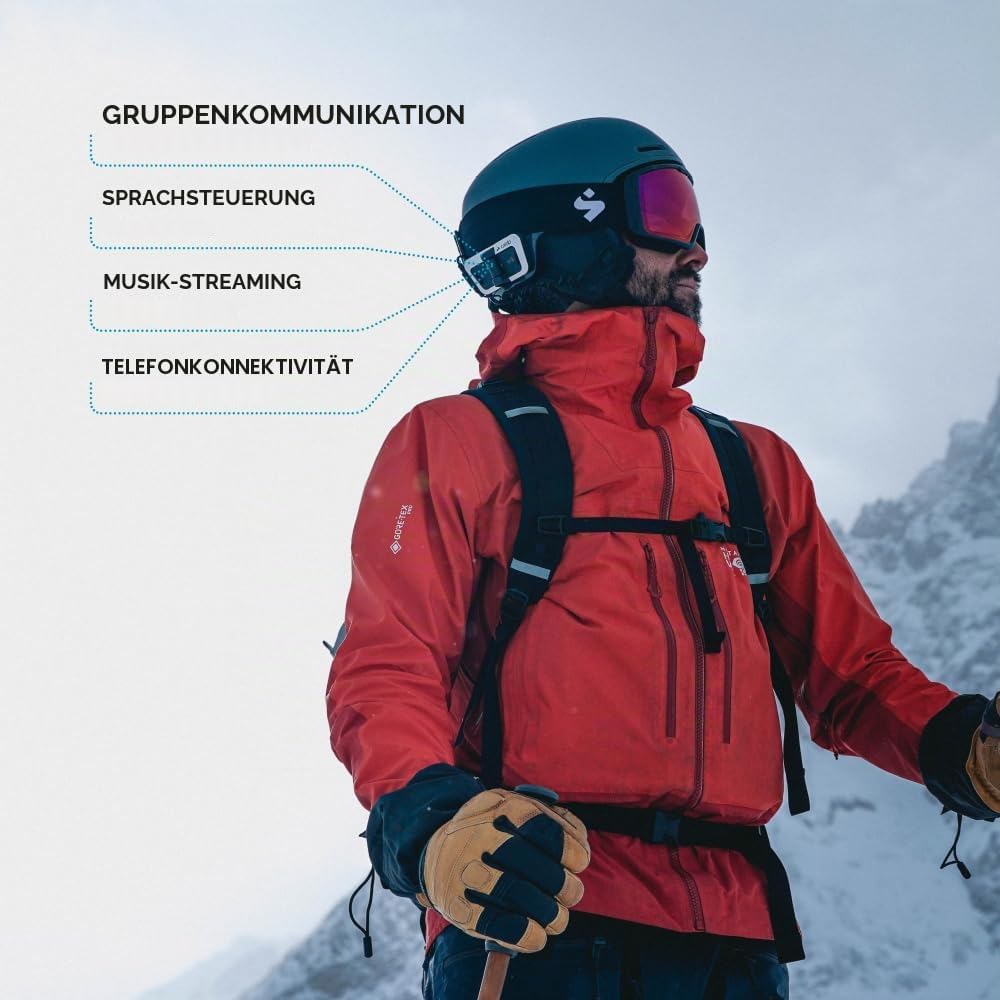 Cardo PACKTALK Outdoor Duo Pack, Helm-Kommunikationssystem, ideal für Ski, Snowboard und Radfahren (