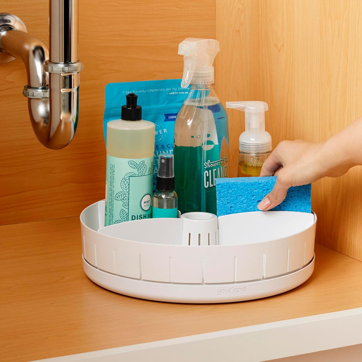 YouCopia 50264 SinkSuite Organizer für Waschbecken, Kunststoff, weiss SinkSuite Plattenspieler, Sink