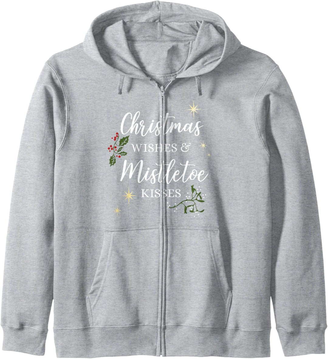 Chirstmas Wishes & Mistletoe Kisses Kapuzenjacke
