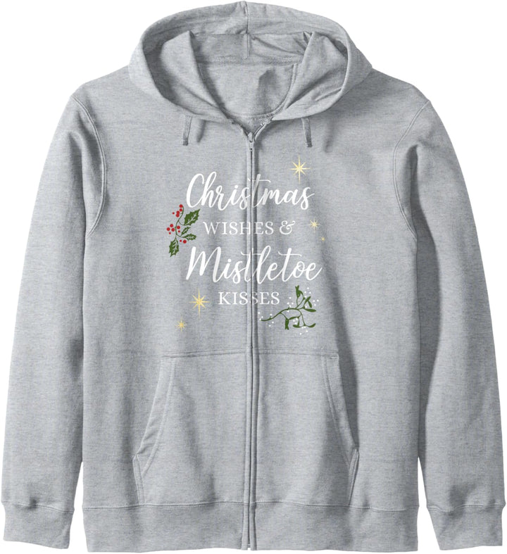Chirstmas Wishes & Mistletoe Kisses Kapuzenjacke