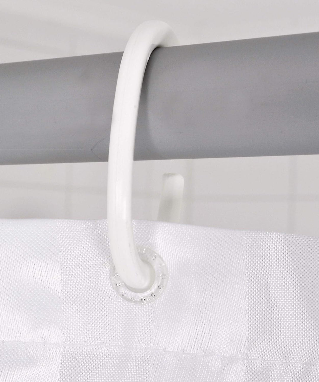 RIDDER Duschvorhang Textil Madison inkl. Ringe weiss 240x180 cm 240x180 cm Weiss, 240x180 cm Weiss