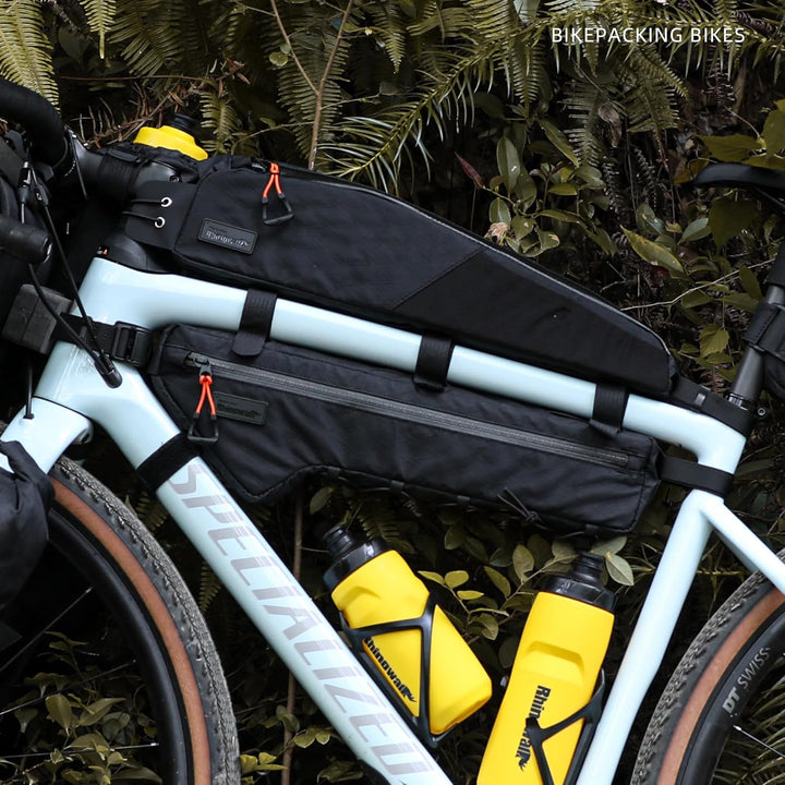 Rhinowalk Fahrrad-Dreieckstasche 2,4L – wasserdichte Rahmentasche mit YKK-Reissverschluss, Pumpenhal