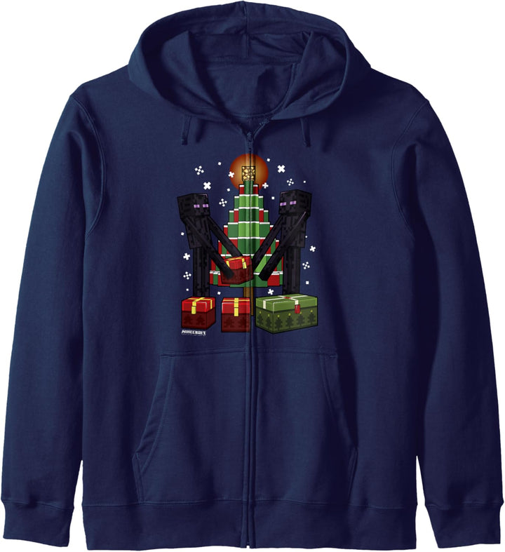 Minecraft Weihnachten Enderman Gift Giving Kapuzenjacke
