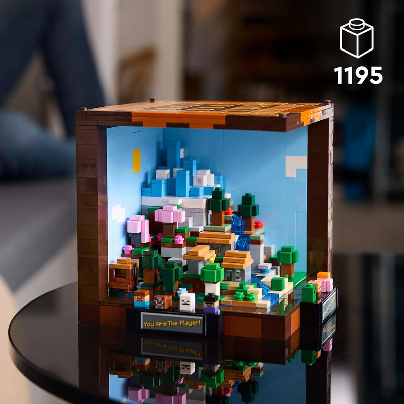 LEGO Minecraft Die Werkbank Bauset, Videospiel-Set mit 8 Figuren, darunter Steve, Alex, Kreaturen un