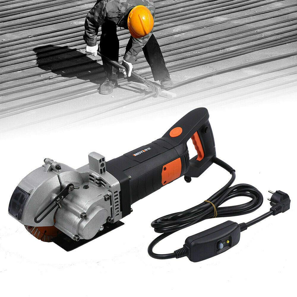 Elektrische Schlitzfräser, 4800W Mauernutfräse Schlitzfräse Wand Chaser Maschine Wandschlitzer Schni