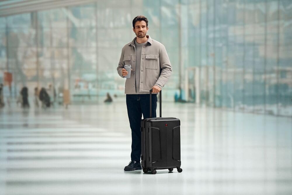 WENGER Legacy Large Hartschalenkoffer mit 4 Rollen, Trolley, Gross, 99 (115) l, Sicherheitsschloss,