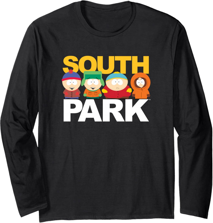 South Park Gang Behind Logo Langarmshirt