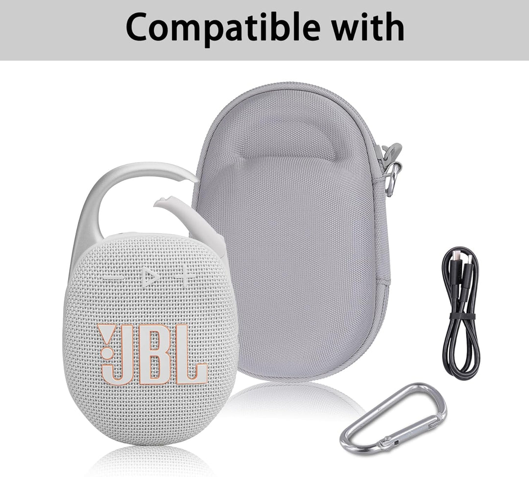 co2CREA Hart Reise Schutz Hülle Etui Tasche für JBL Clip 5 /JBL Clip 4 / JBL Clip 4 Eco Tragbare Blu