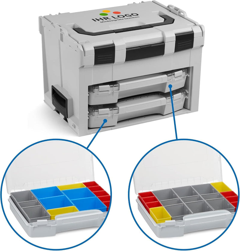 Bosch Sortimo LS BOXX 306 | inkl. i-BOXX 72 C3 & i-BOXX 72 I3 in Anthrazit individuell anpassbar mit
