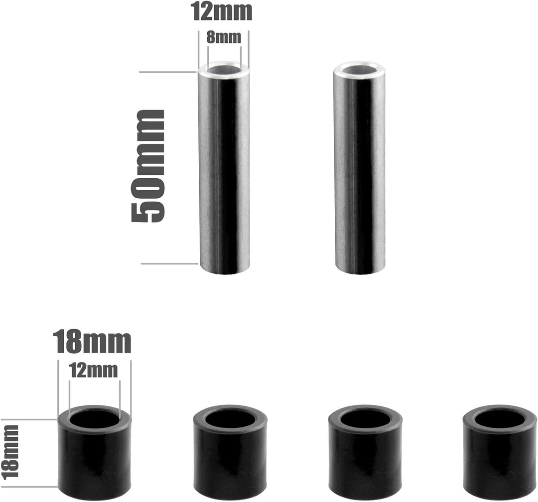 DNM Dämpfungs-System für Mountainbike, Stossdämpfung, eloxiert, AL-6061-Schraubenfeder, 340 kg, 165