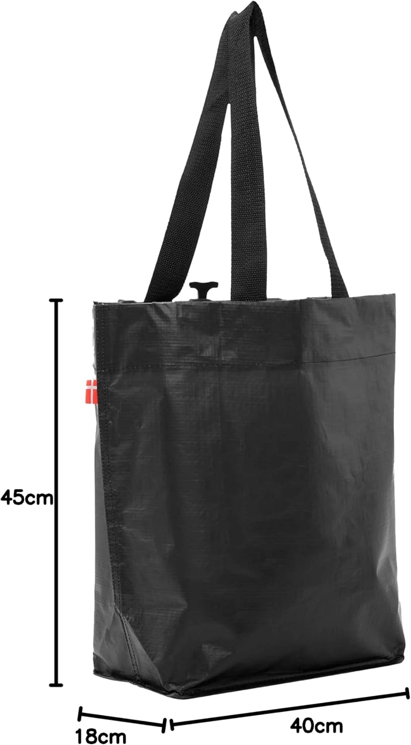 BikeZac FAHRRADTASCHE Clip-On EINKAUFS-Tasche | Fahrrad-Einkaufstasche | Gepäckträger-Tasche | Einka