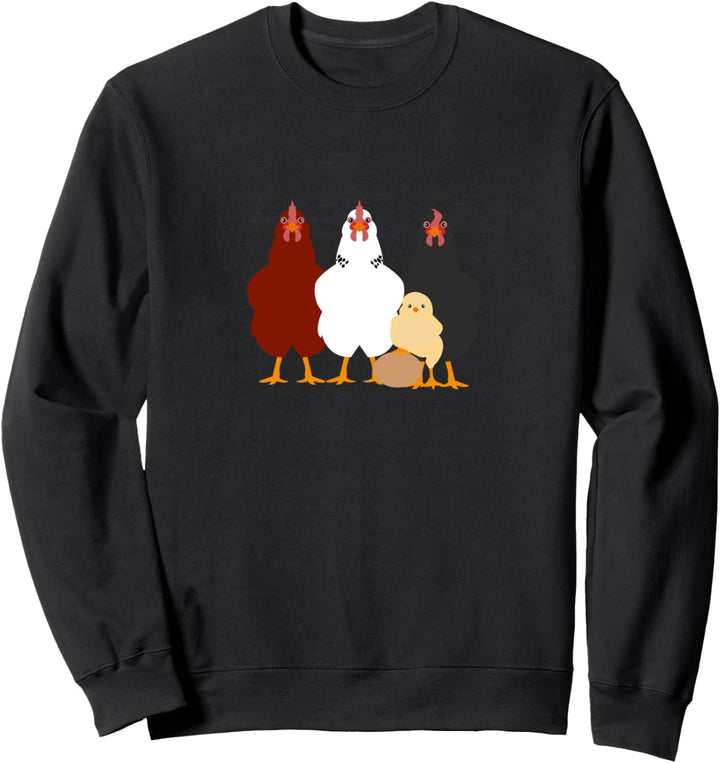 Hühner Huhn Küken Hühner Bauernkind Hühner Mama Papa Sweatshirt