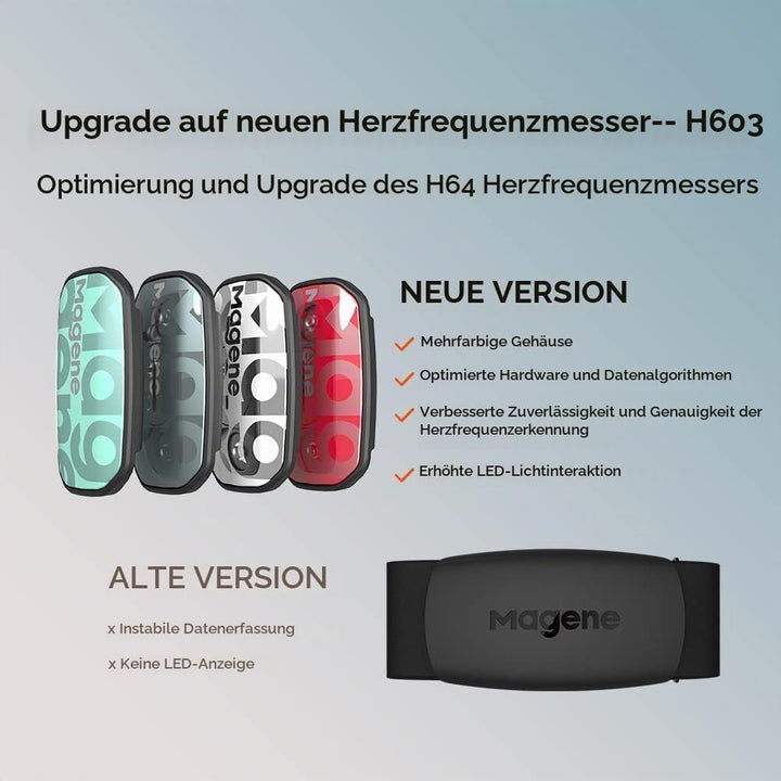 Magene H603 Pulsmesser Brustgurt HRM Fitness Tracker IP67 wasserdichte Unterstützung Bluetooth 4.2 u