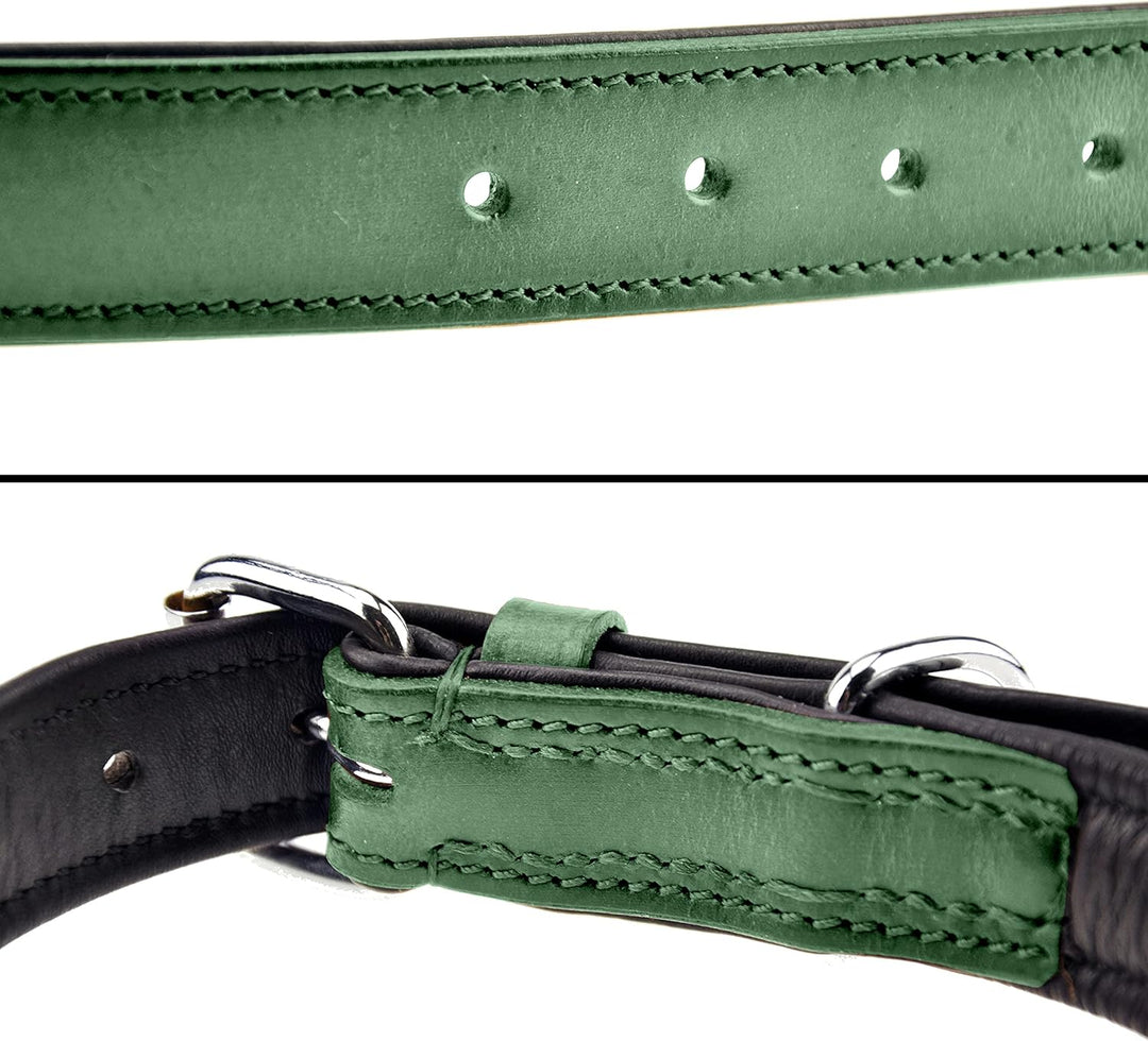 Schnüffelfreunde Halsband für Hunde aus Leder, Hundehalsband für den grossen, mittleren und kleinen
