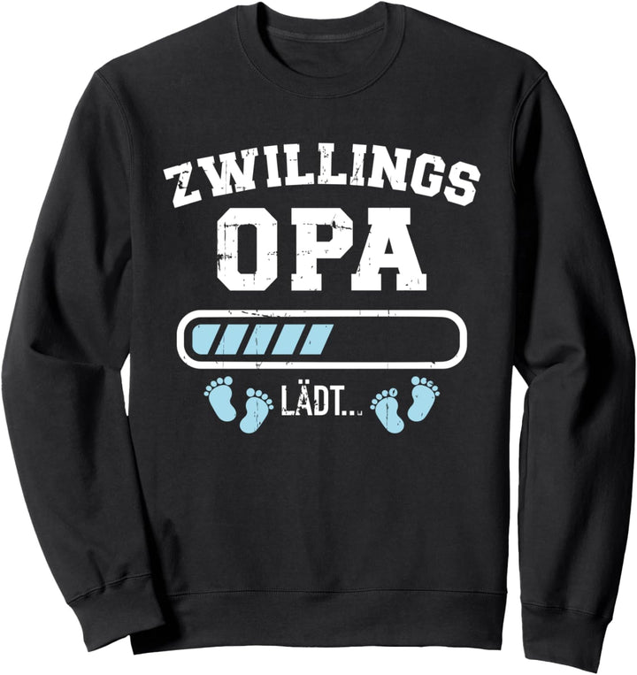 Zwillingsopa lädt für Opa von Zwillingen Sweatshirt