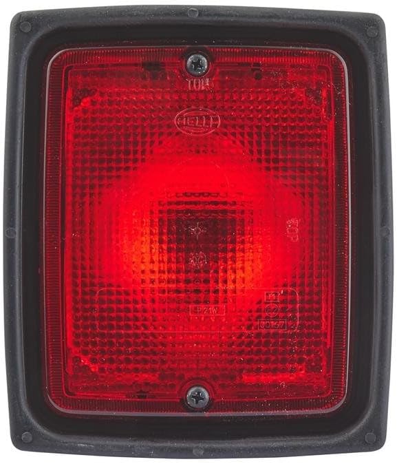 HELLA - Nebelschlussleuchte - Halogen - 24/12V - Anbau/Einbau - Lichtscheibenfarbe: glasklar - Steck