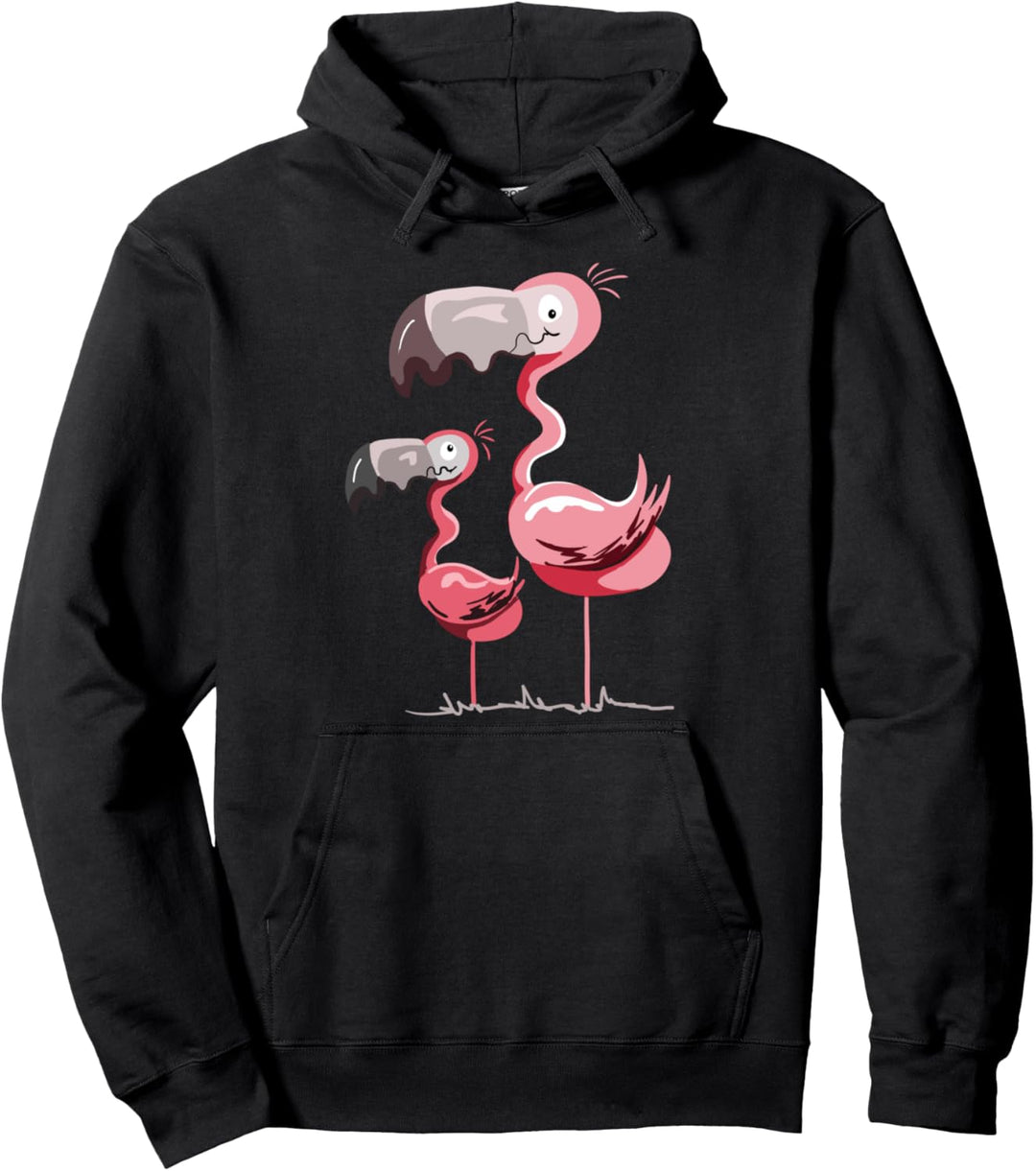 Happy Flamingo I Pinker Vogel Design für Flamingo Fans Pullover Hoodie