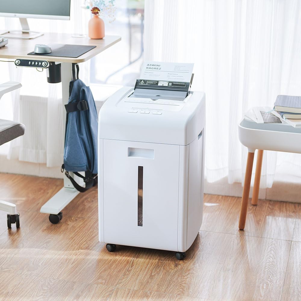 Kalopsia Aktenvernichter Professionell: 200 Blätter Automatischer Aktenvernichter Mikroschnitt 60Min