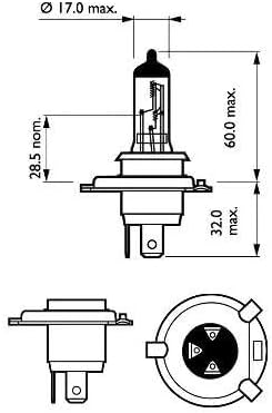 Philips X-tremeVision +100% H4 Scheinwerferlampe 12342XVS2, 2er-Set