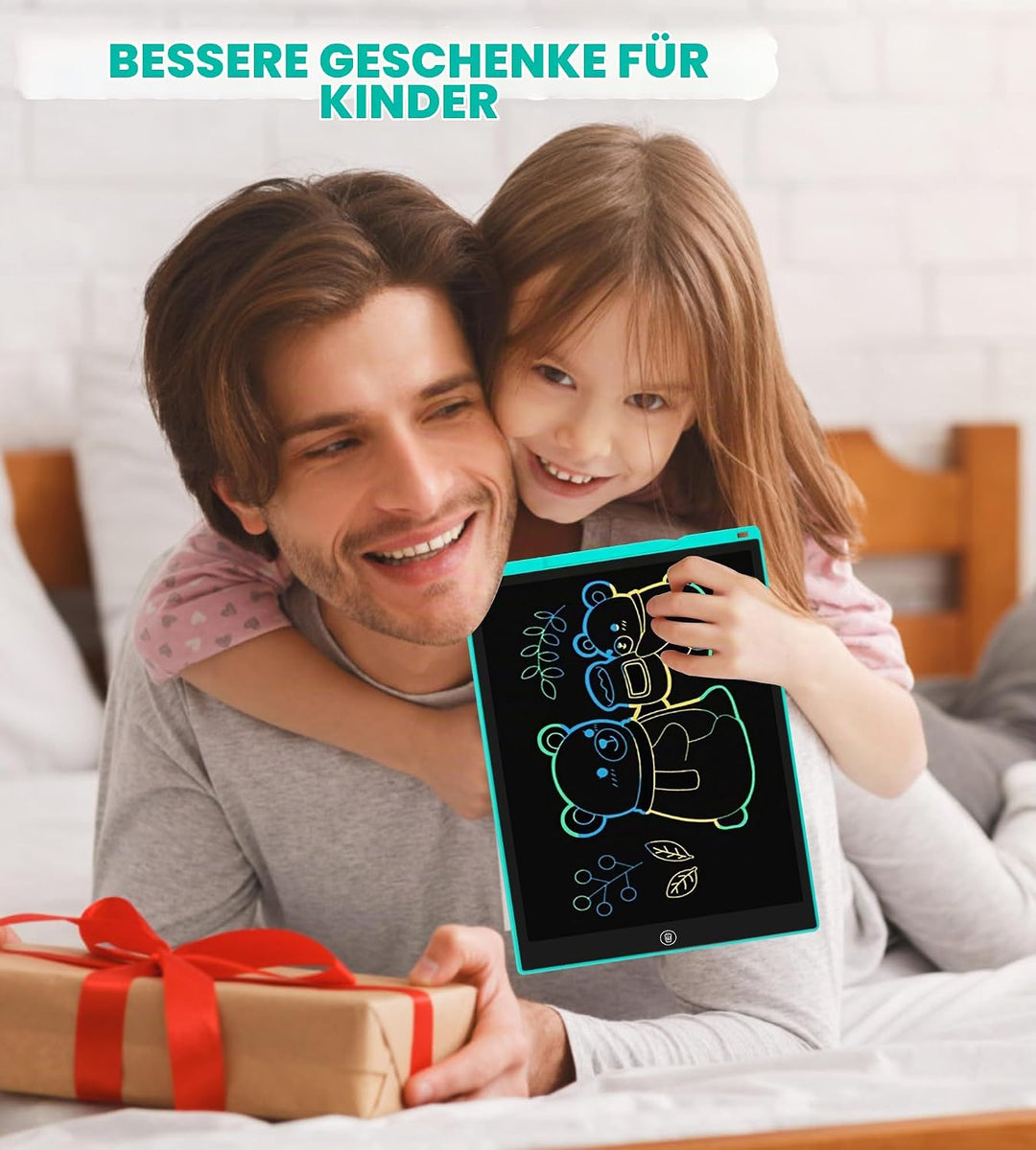 Bunte LCD Schreibtafel Kinder 15 Zoll, Maltafel Zaubertafel Writing Tablet Ektronischer Grafiktablet