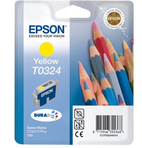 Epson C13T03244010 - EPSON T0324 YELLOW INK STYLUS C70 C80 - YELLOW