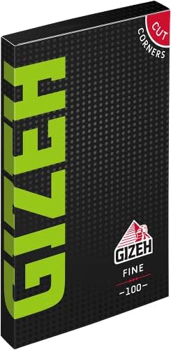 Gizeh 19978 Black Fine Magnet 20 Heftchen a 100 Blatt Flachshanf, Papier, Schwarz