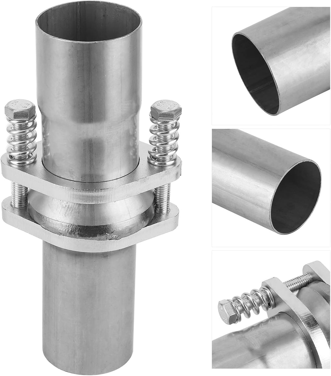 KIMISS Auspuff-Federbolzen-Flansch, Auspuffflansch-Federbolzen-Reparaturrohr-Kit Quick Fix 2,25 Zoll