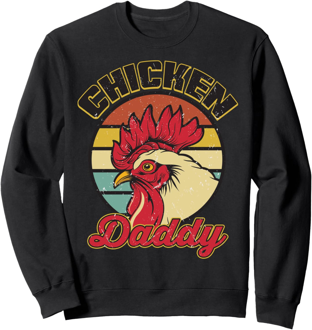 Chicken Daddy Retro Vintage Style Huhn Sweatshirt