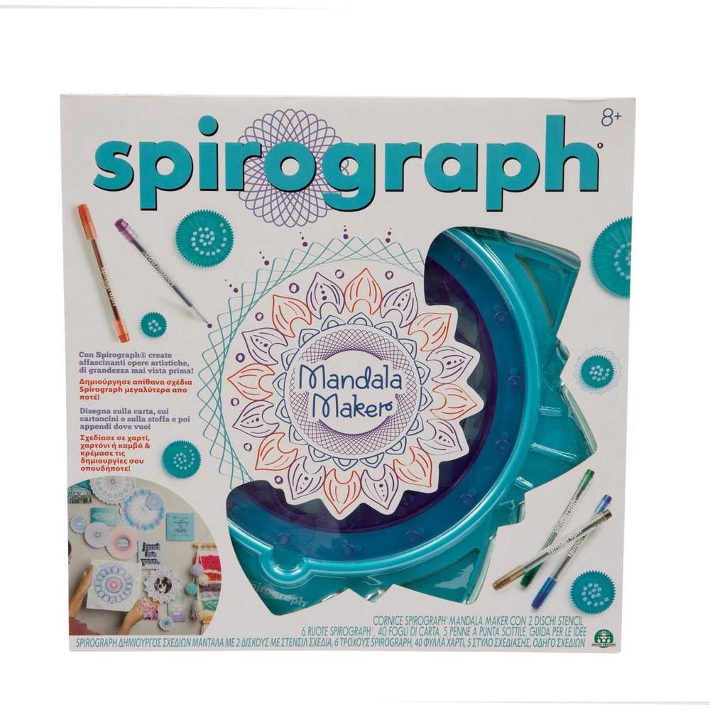Grandi Giochi Spirograph Maker, Set zum Erstellen von Mandala, CLG09000