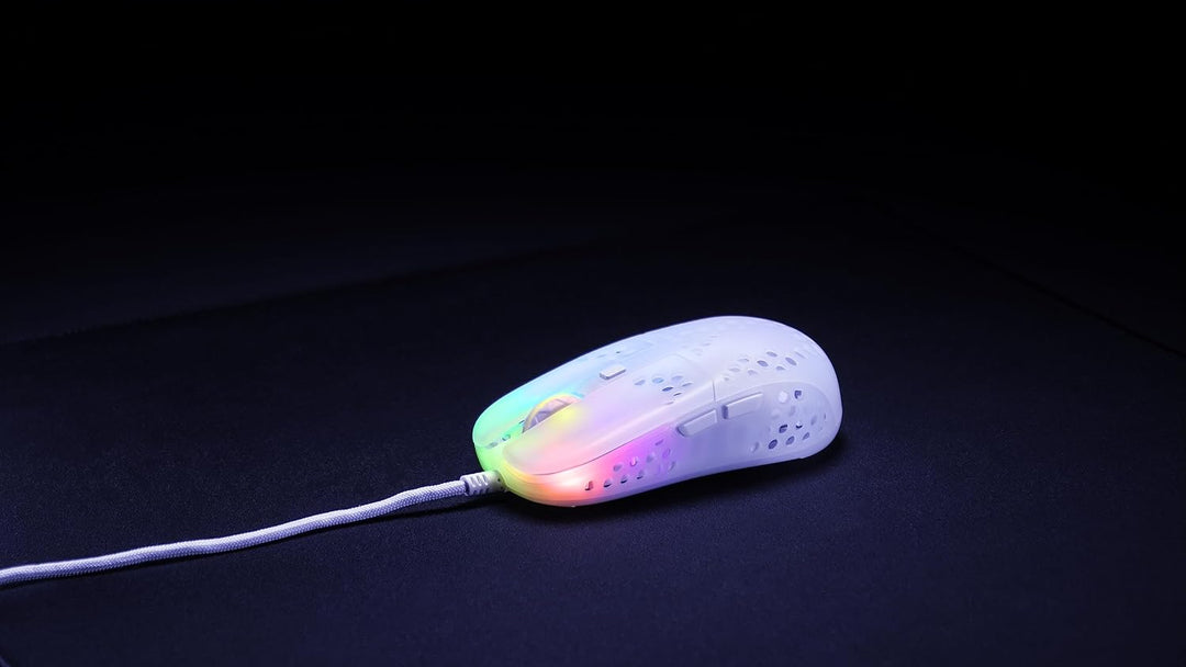 Xtrfy MZ1, Ultraleichte Kabelgebundene Gaming-Maus, Pixart 3389 Sensor, Einzigartige Form für Optima