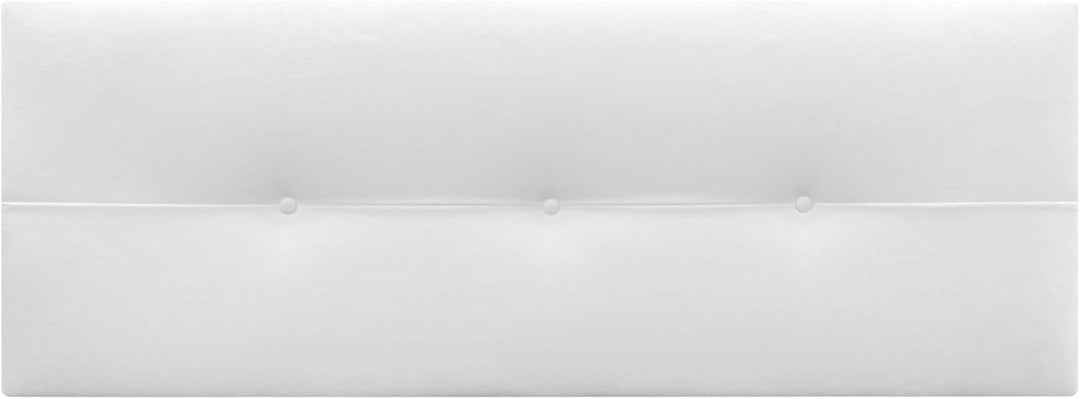 DHOME Kopfteil aus Kunstleder oder Stoff AQUALINE Pro Kopfteil Polsterkopfteil Luxusbett (Stoff Weis