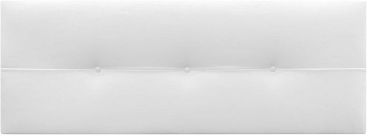 DHOME Kopfteil aus Kunstleder oder Stoff AQUALINE Pro Kopfteil Polsterkopfteil Luxusbett (Stoff Weis