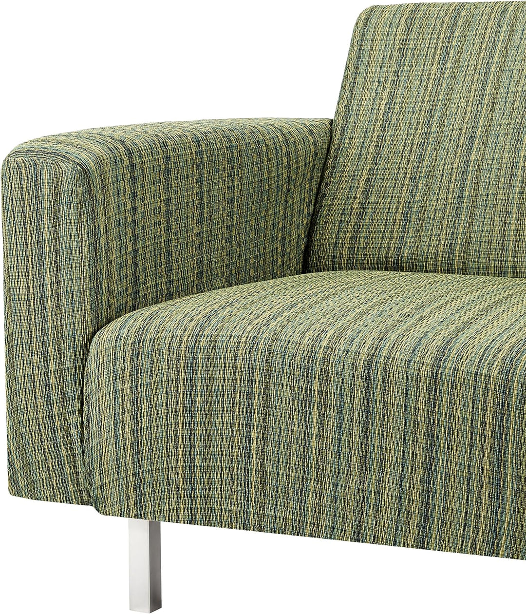 Martina Home Sofahusse elastisch Chaise Longue linker Arm 32x42x17 cm grün Grün linker Arm, Grün lin