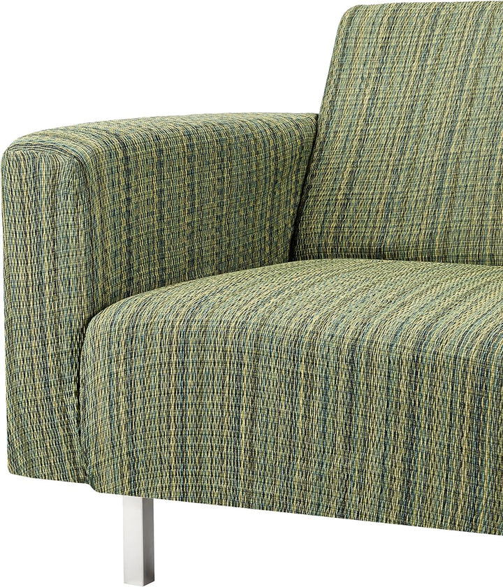 Martina Home Sofahusse elastisch Chaise Longue linker Arm 32x42x17 cm grün Grün linker Arm, Grün lin