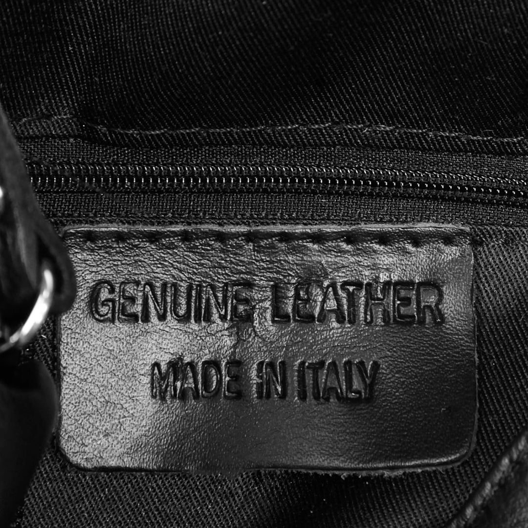 Cluty City-Rucksack Echt Leder Damen - 020401 Schwarz, Schwarz