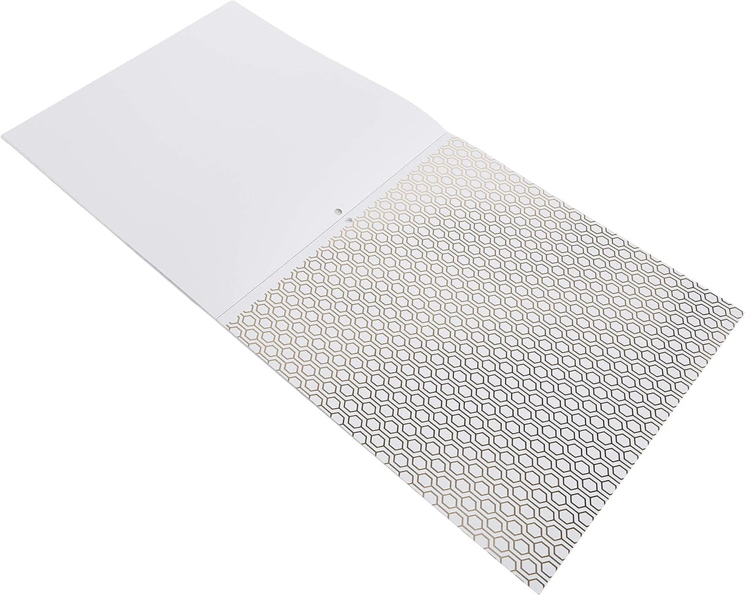 DCWV Karton 30,5 x 30,5 cm, Gold und Weiss