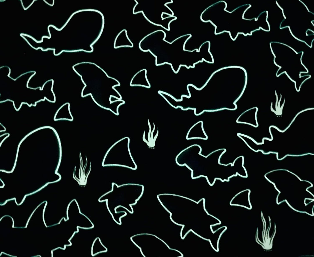 Hai-Überwurfdecke: leuchtet im Dunkeln, gemütlich, weich, warme Fleecedecke für Jungen und Mädchen,