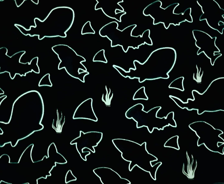 Hai-Überwurfdecke: leuchtet im Dunkeln, gemütlich, weich, warme Fleecedecke für Jungen und Mädchen,
