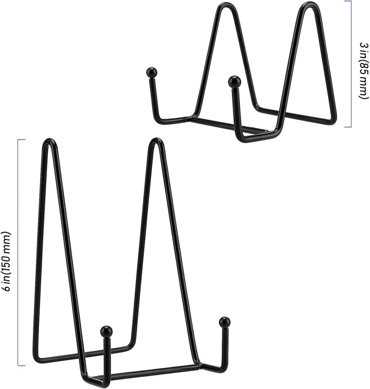 ZEONHEI 8 Stück Eisen Display Ständer, 3 Zoll und 6 Zoll Metall Tellerständer, Plattenständer für Di