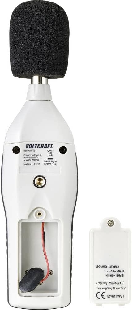 VOLTCRAFT Schallpegel-Messgerät SL-200 30-130 dB 31.5 Hz - 8 kHz