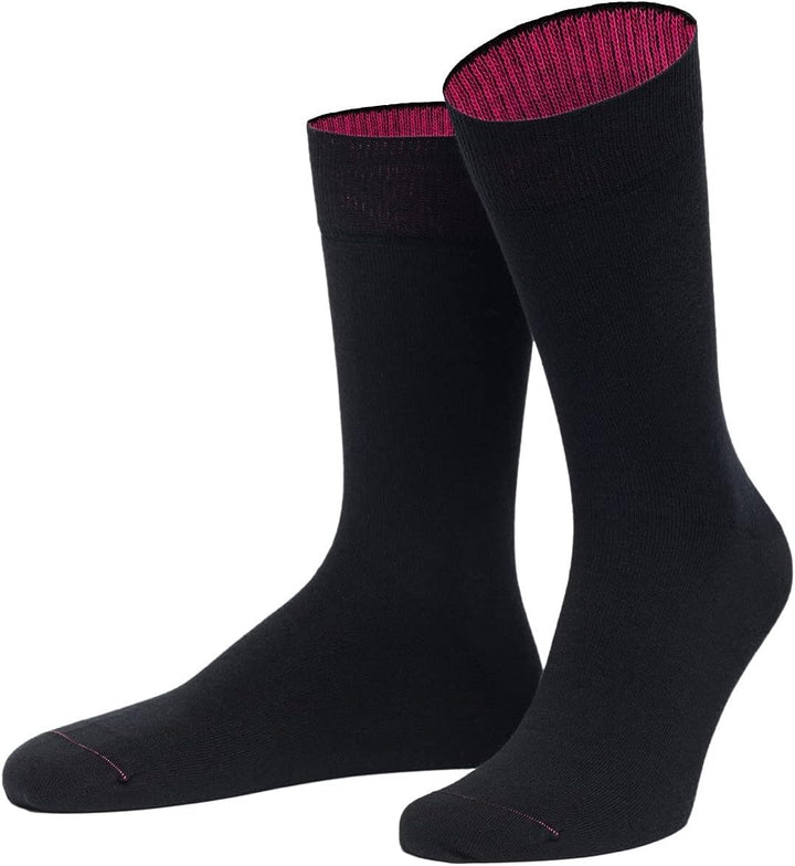 von Jungfeld - Herren Socken/Strumpf Herrensocken 3er-Pack einfarbig 39-42 Schwarz, 39-42 Schwarz