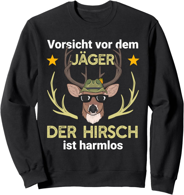 Hirsch Jäger Jagd Wald Sweatshirt
