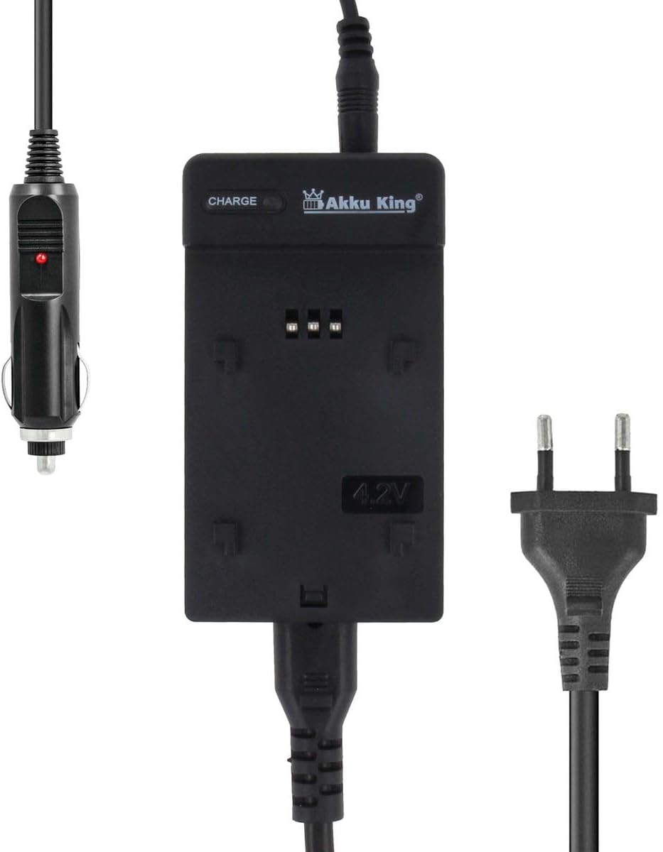 2in1 KFZ + Netz Ladegerät kompatibel mit Samsung Akku BP88a, BP-88a, IA-BP88a Reise-Ladegerät Netz +