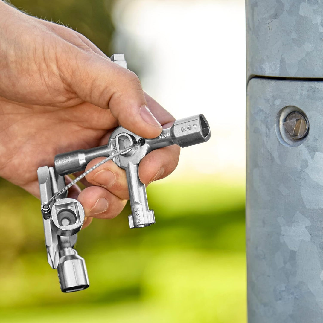 Knipex TwinKey® Schaltschrankschlüssel für gängige Schränke und Absperrsysteme 92 mm 00 11 01 &amp; Cobr