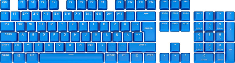 Corsair PBT DOUBLE-SHOT PRO-Tastenkappen-Mod-Kit (Double-Shot-PBT-Tastenkappen, Untere Reihe im Stan