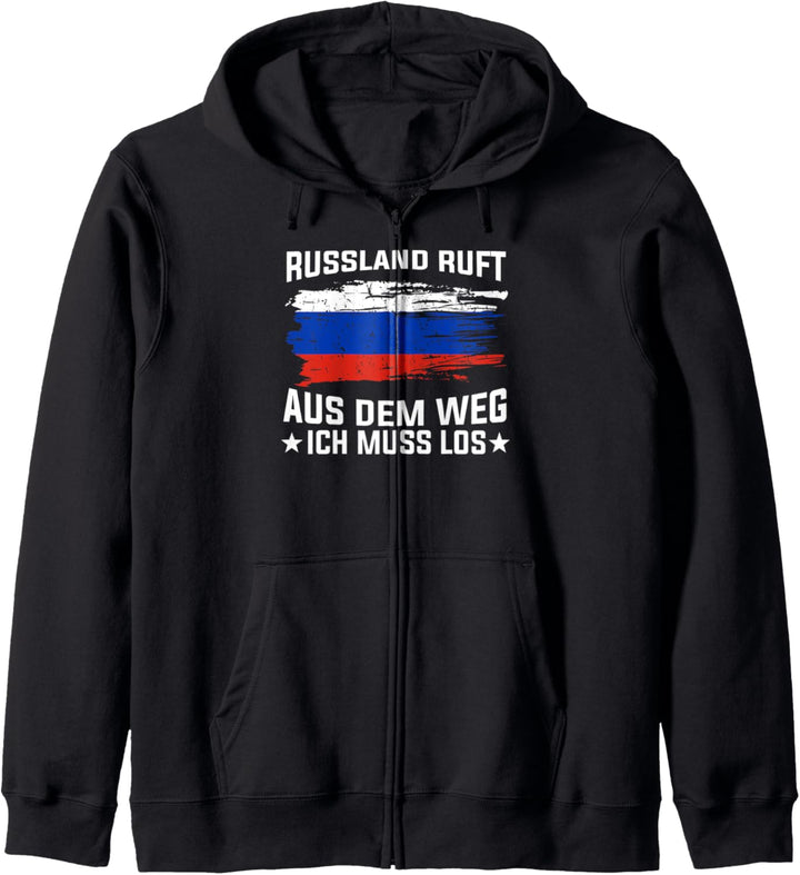 Russisch Russia UDSSR Russen Russische Flagge Kapuzenjacke