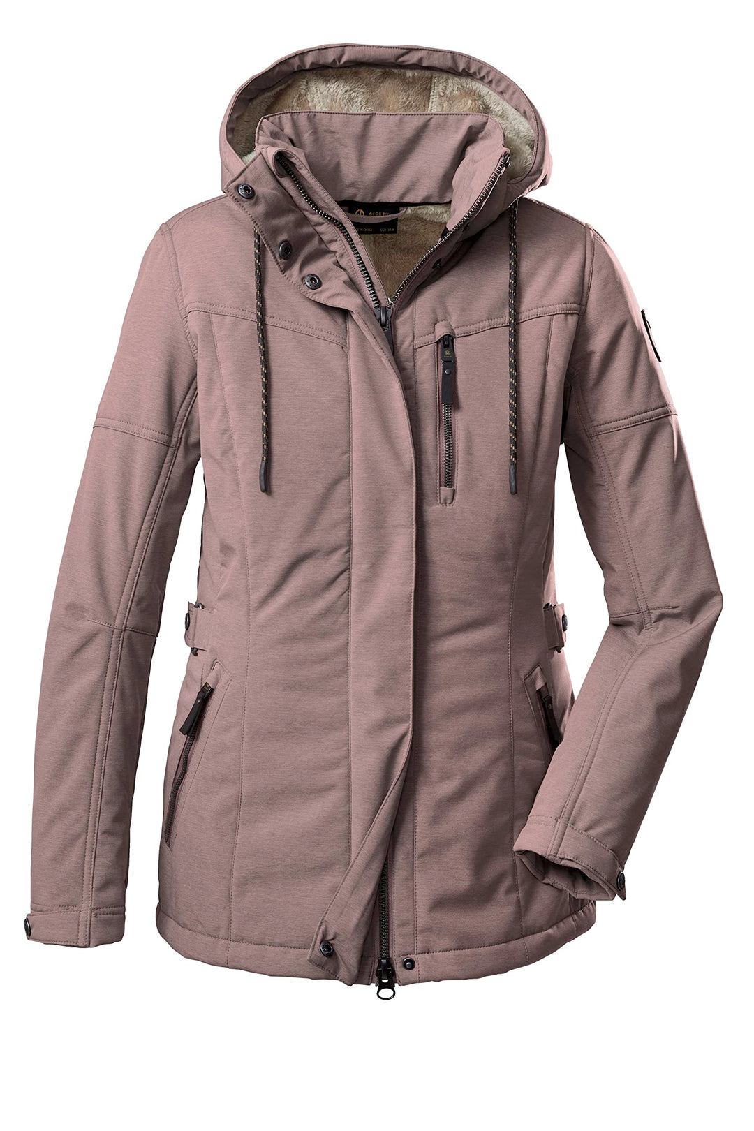 G.I.G.A. DX Damen Gw 26 Wmn Sftshll Jckt Casual Softshell Jacke mit abzippbarer Kapuze 36 malve, 36
