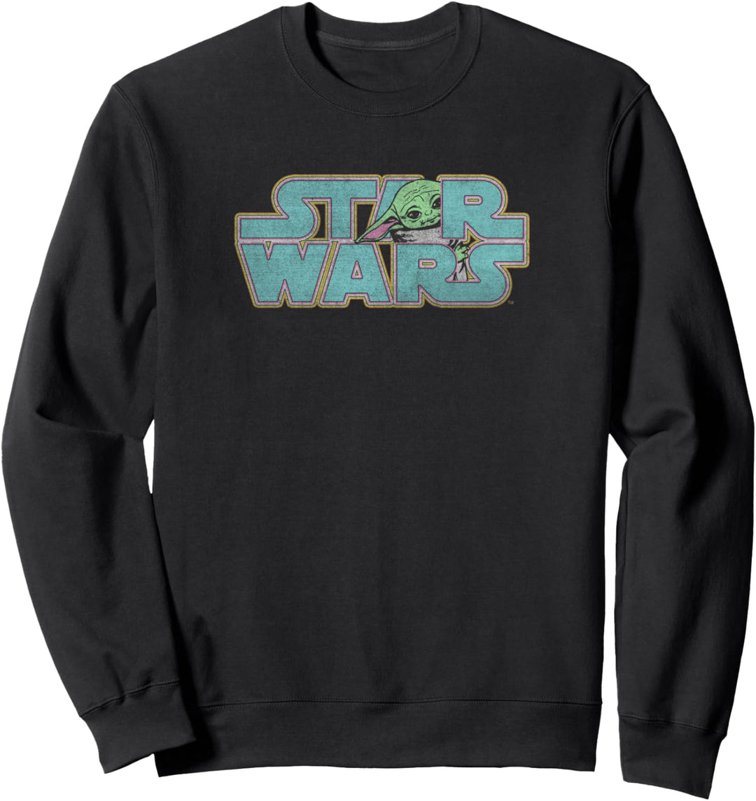Star Wars The Mandalorian Child Hiding Logo Sweatshirt
